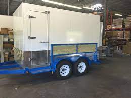 Fold-up Table - Custom Refrigerated Trailer